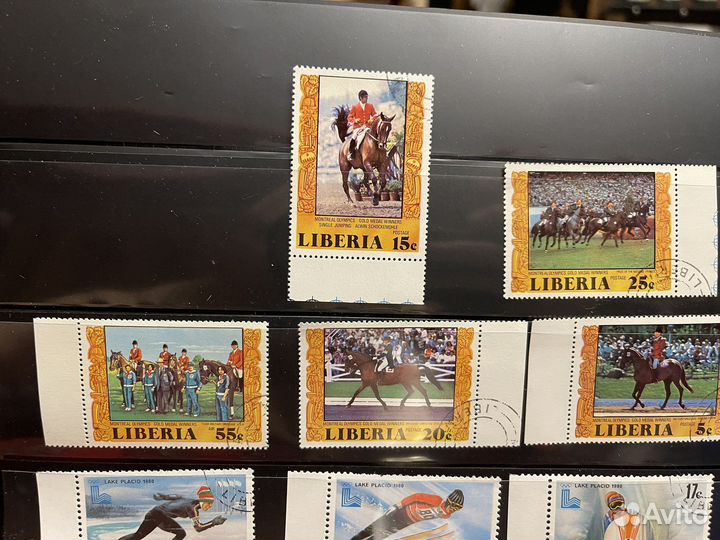 Марки спорт. Либерия. Пакет 10