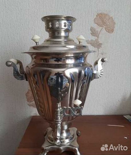 Интерьерный электрический самоварчик СССР