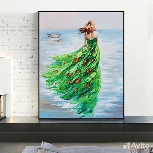 Картина маслом на холсте Девушка