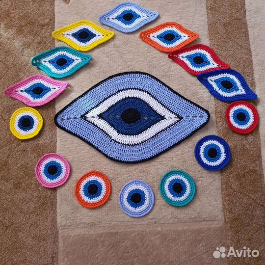 Нашивки, для одежды,от сглаза вязаные крючком
