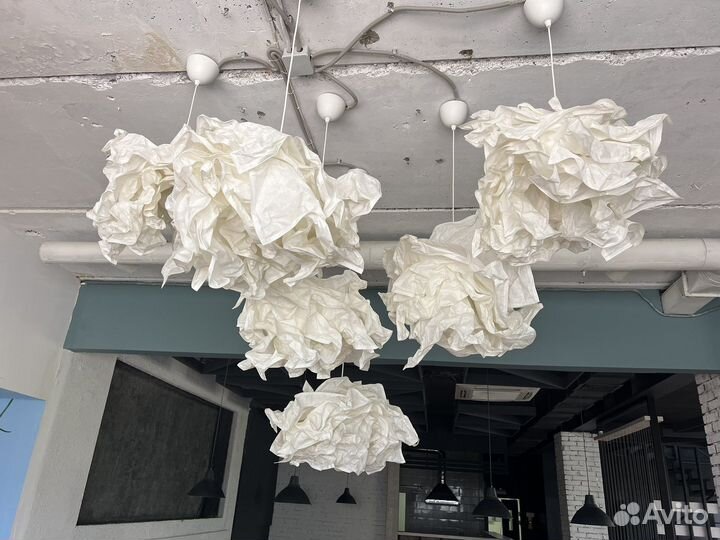 Люстра бумажная