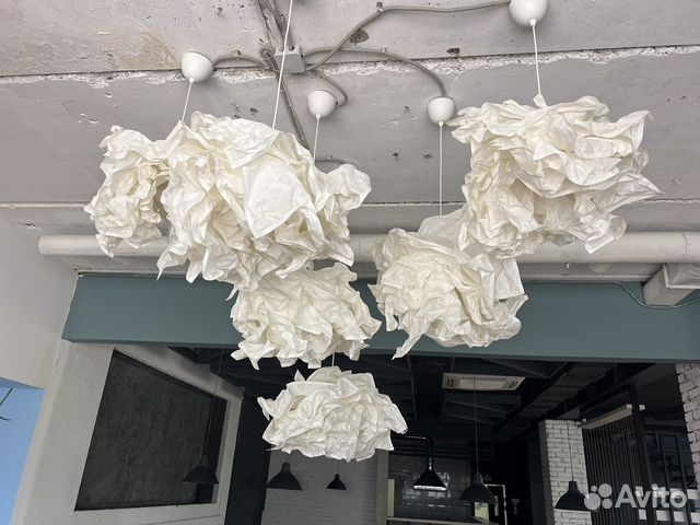 Люстра бумажная