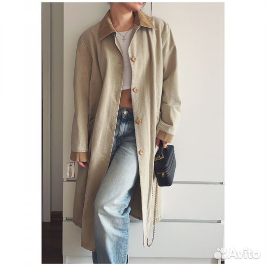 Плащ джинсовый