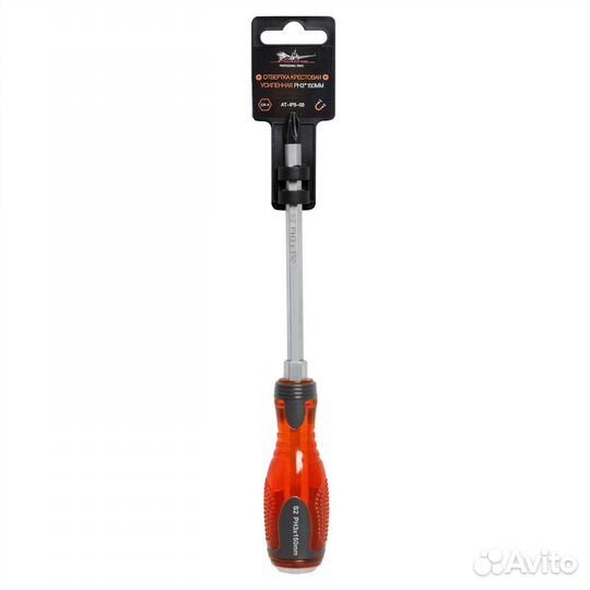 Отвертка крестовая усиленная под ключ магнитная PH