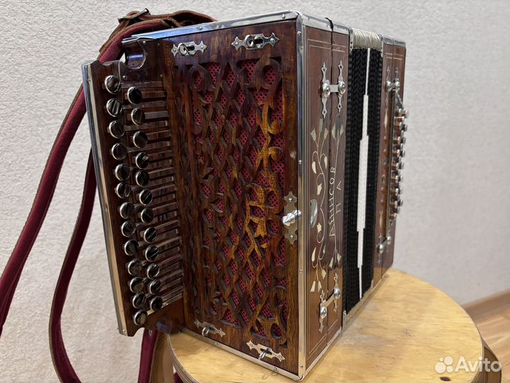 Гармонь кустарная, мастера Денисова