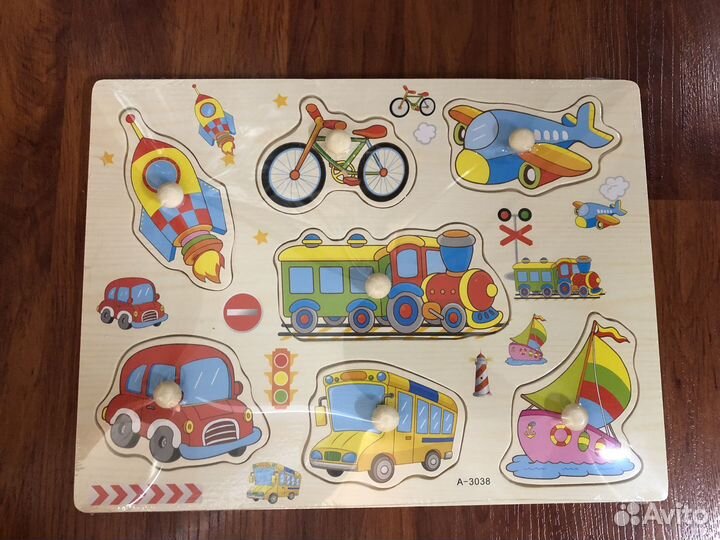 Деревянные рамки вкладыши / Развивающие игры