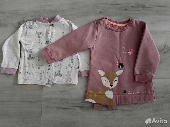 Вещи на девочку пакетом р. 80-86