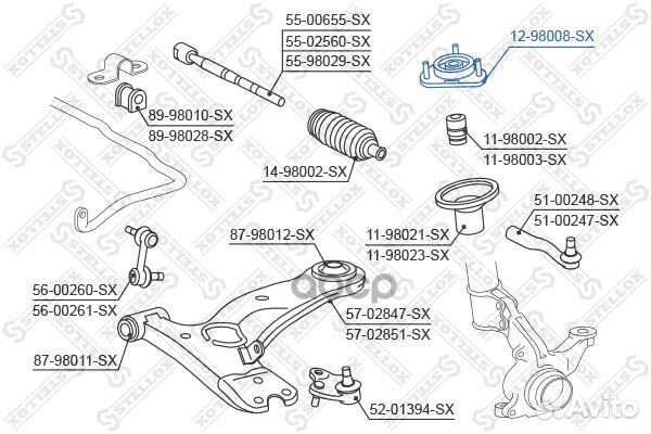 Опора амортизатора переднего Toyota Carina all