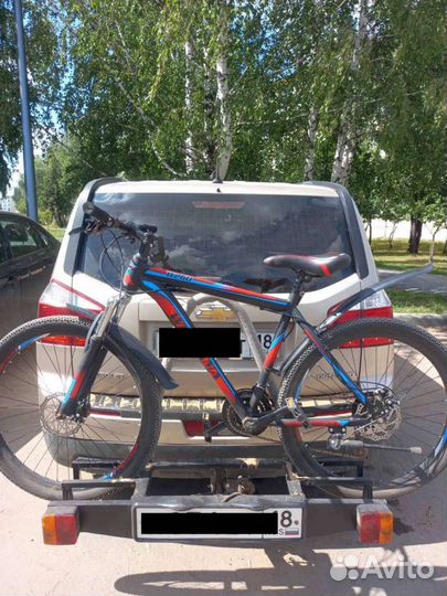 Велобагажник на фаркоп под 2 велосипеда