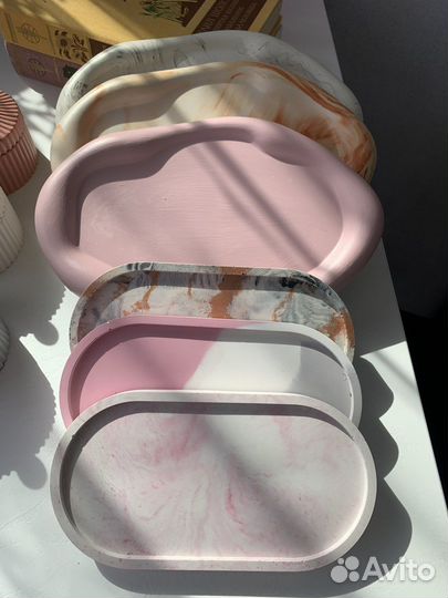 Поднос из гипса