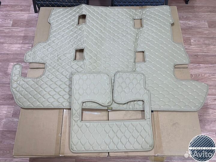 Ковры багажника Lexus LX570 7 мест (бежевые)