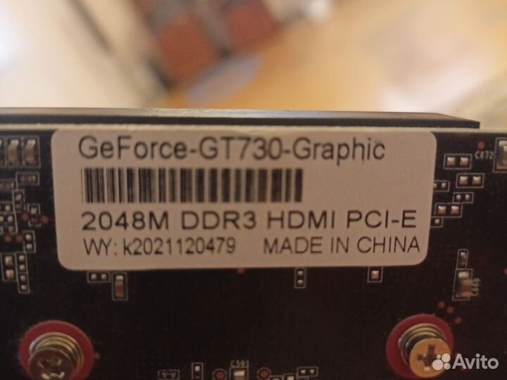 Видеокарта Nvidia geforce GT730 2 gb