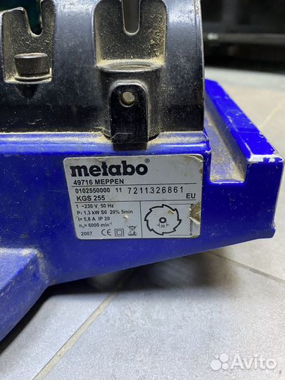 Торцовочная пила metabo kgs 255