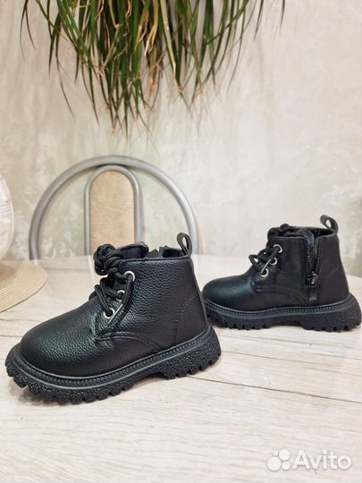 Новые демисезонные, мягкие ботинки 22р., 14см