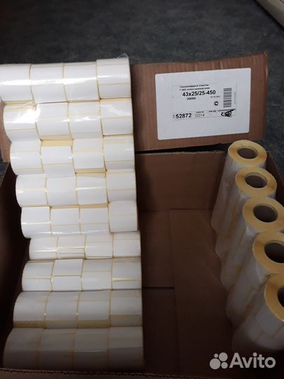 Термоэтикетки43*25;58*40;58*60;75*120;80*100*150