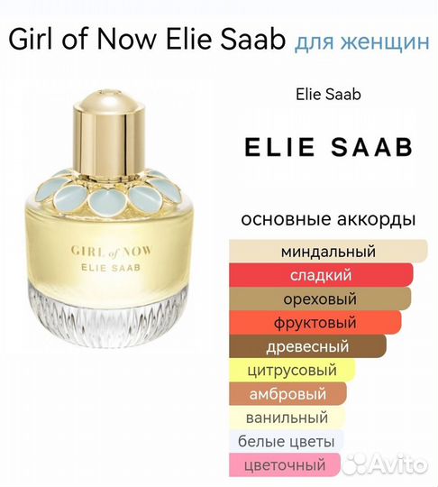 Парфюм женский Elie Saab girl of now Оригинал