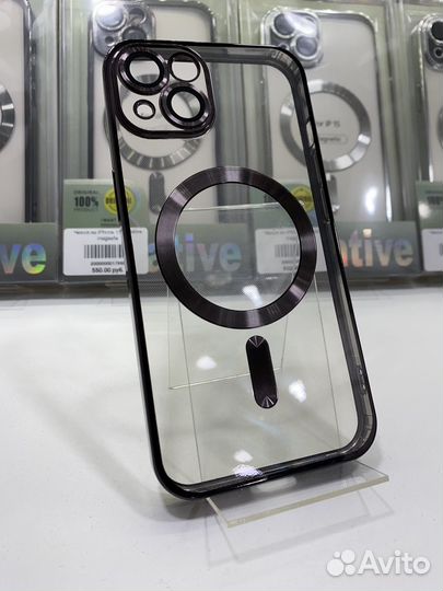 Чехол на iPhone 11-15 с MagSafe и закрытой камерой