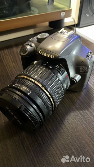 Зеркальный фотоаппарат canon eos 1100d + объектив