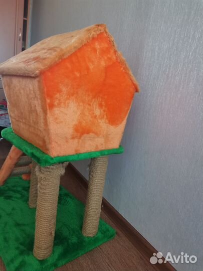 Когтеточка домик для кошки бу