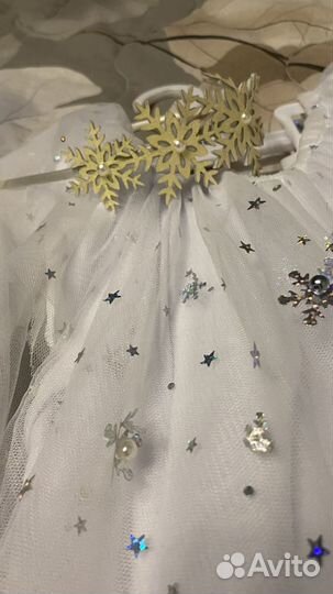 Платье снежинка