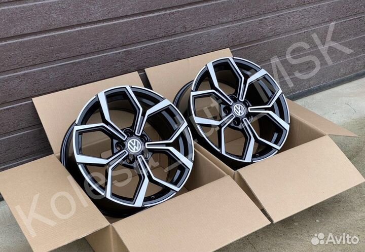 Диски Polo Rapid r17 5/100 Black Machined