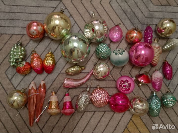 Елочные игрушки СССР на прищепке