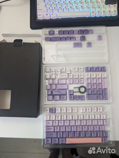 Набор кейкапов фиолетовый cherry