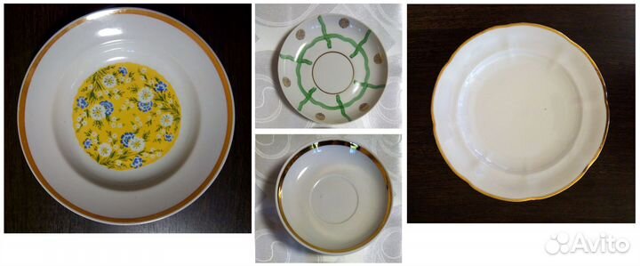 Тарелки и Чайные блюдца винтаж СССР