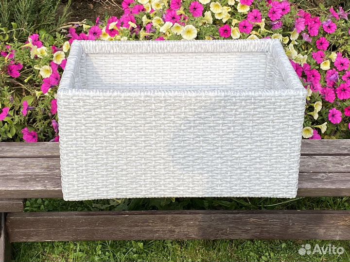 Корзина, короб для хранения из ротанга