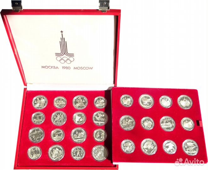 Олимпиада-80 Серебро - набор и отдельные монеты