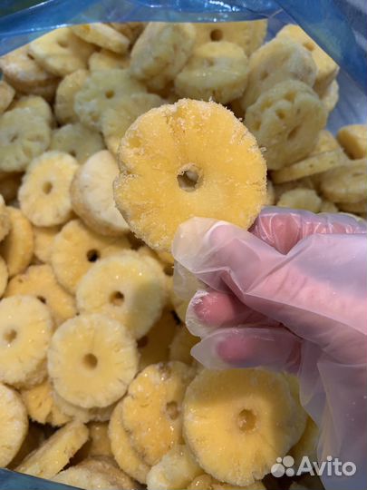 Ананасы мини кольца и целые шоковая заморозка