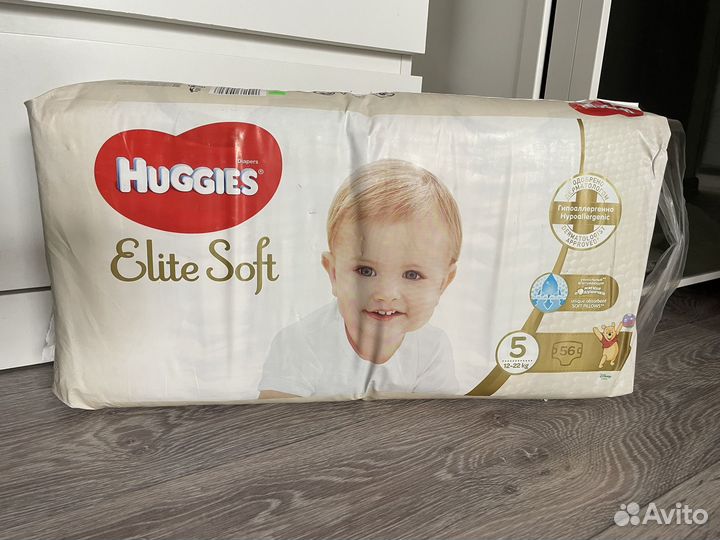 Подгузники трусики huggies elite soft 5