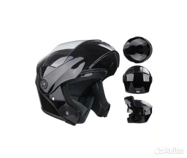 Шлем модуляр мотошлем скутер три четверти