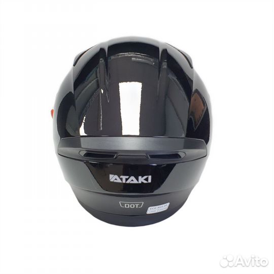 Шлем Ataki JK316 Solid черный глянцевый