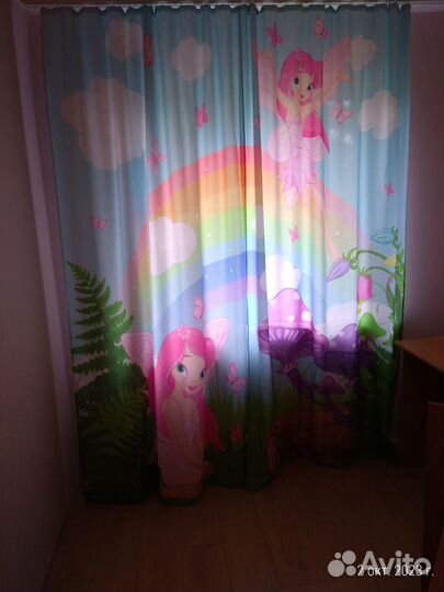 Шторы в детскую комнату (феи)