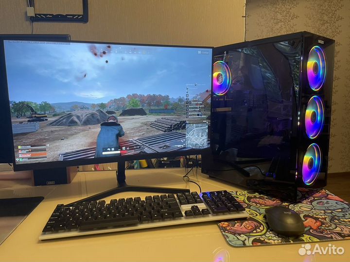 Мощный Пк 6 ядер 4.1ггц/R9 270X/Монитор,клава,мышь