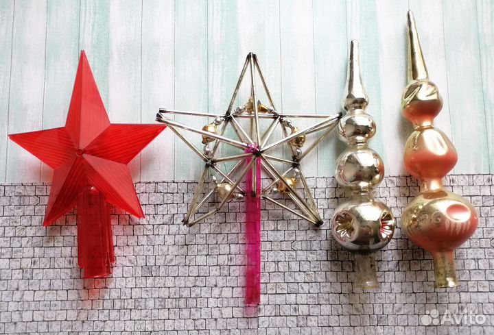Наконечники макушки на ёлку СССР