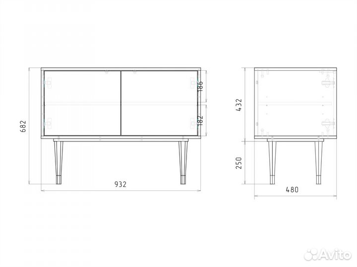 Комод Storyz S1 Moroccan Market - Серый