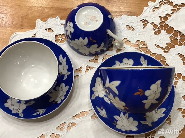 Сервиз чайный Яблоневый цвет СССР 1967 Дулево