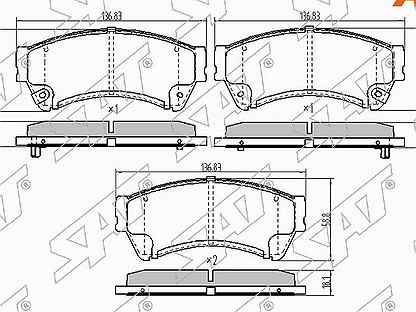 Колодки тормозные перед mazda 6 gh 07-12 на Mazda