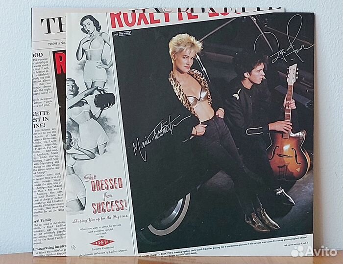 Roxette – Look Sharp (винил, LP), US, 1988