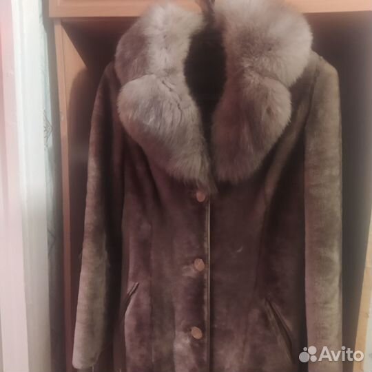 Шуба и шапка мутон