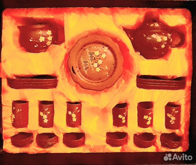 Китайский чайный сервиз из глины