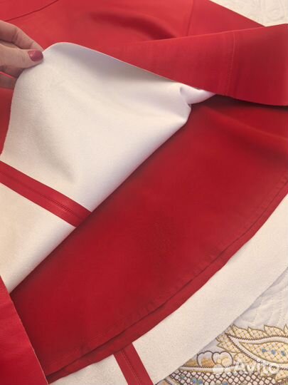 Платье красное кожаное Anna Pekun 42