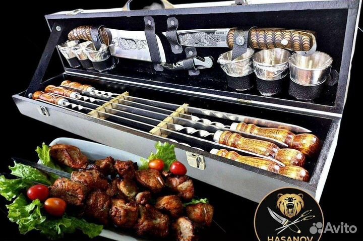 Шашлычный набор для пикника подарочный