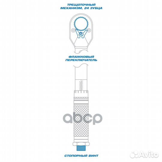 Динамометрический ключ серии classic, 1/2 50
