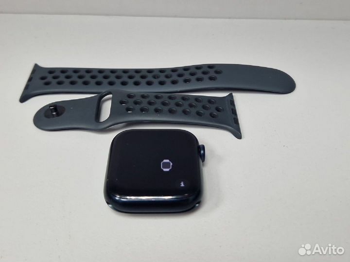 Часы apple watch 7 45 mm nike Black