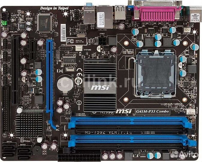 Материнская плата сокет 775 ddr3 msi g41m-p33