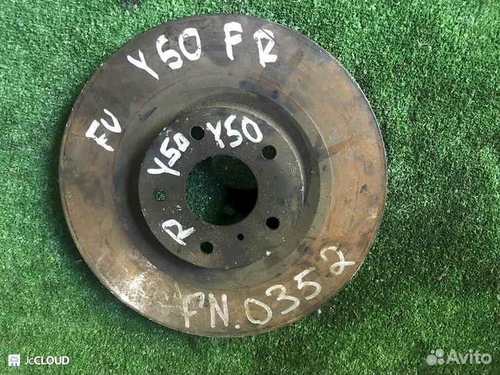 Тормозной диск на nissan fuga PNY50 VQ35DE