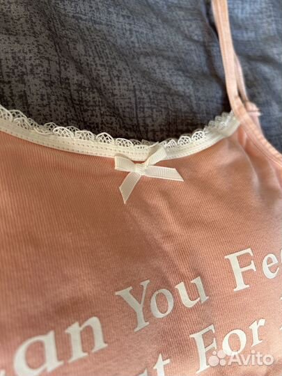 Топ майка розовый